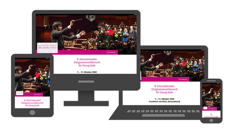 Webdesign für Dirigentenwettbewerb Solti